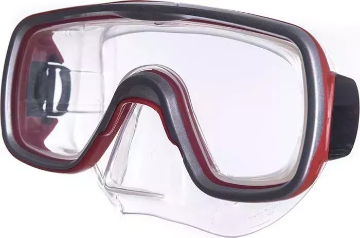 Маска для плавания Salvas Geo Md Mask, арт. CA140S1RYSTH, закален.стекло, силикон, р. Medium, красный