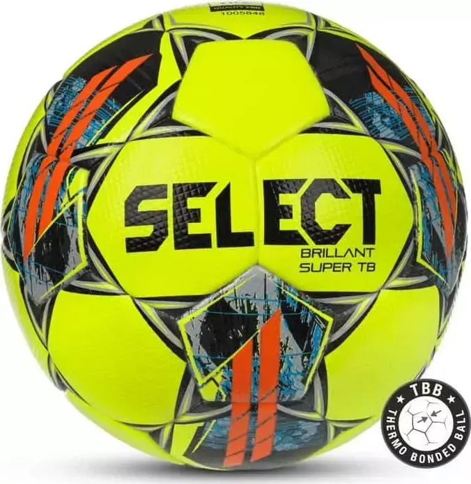 Мяч футбольный Select Brilliant Super TB 810316.551, р. 5, желто-оранжево-серо-черный