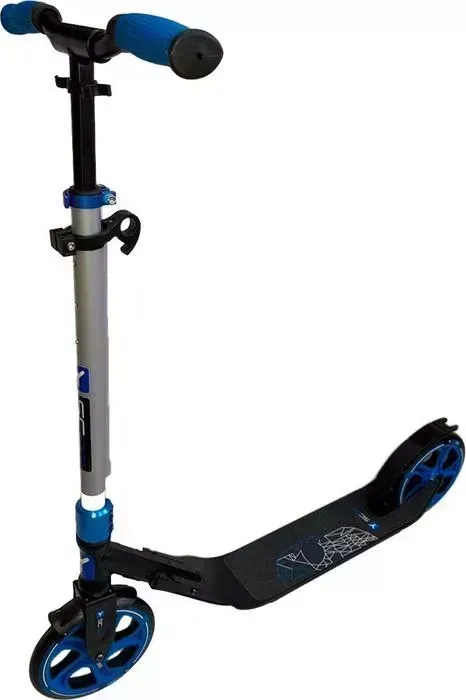 Самокат Y-Scoo RT 215 ONEONE dark blue (2 дизайна в 1 е) Двухколесный самокат RT ONE&ONE (2 в 1 самокате)