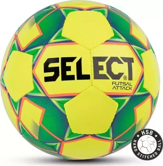 Мяч футзальный Select Futsal Attack жел/зел/оранж, 62-64