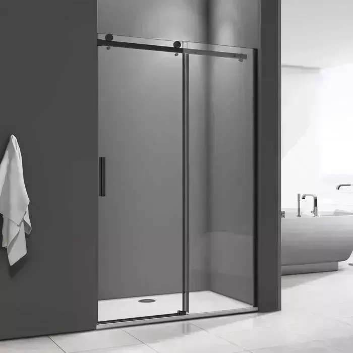 Душевая дверь Good Door Galaxy WTW 160х195 прозрачная, черный (WTW-160-C-B)