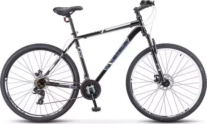 Велосипед STELS Navigator-700 MD 27.5" F020 17.5" Чёрный/белый
