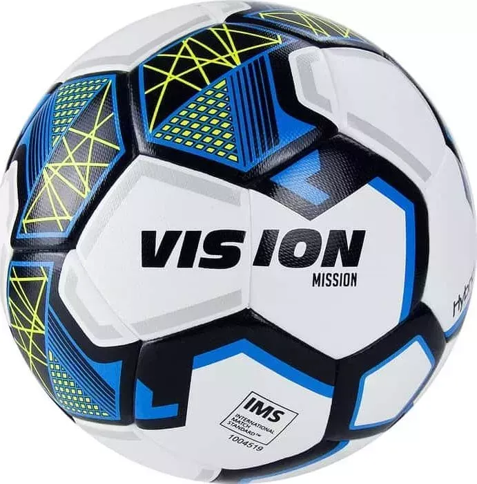 Мяч футбольный VISION Mission арт. FV321075, р.5, бело-синий