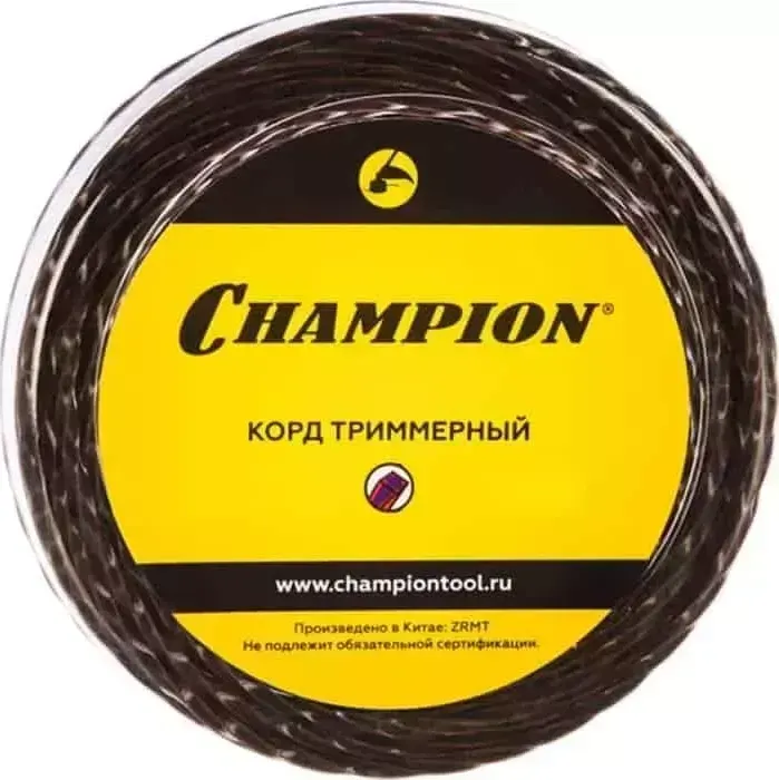 Леска триммерная CHAMPION 3.0мм 56м витой квадрат Magic (C7042)