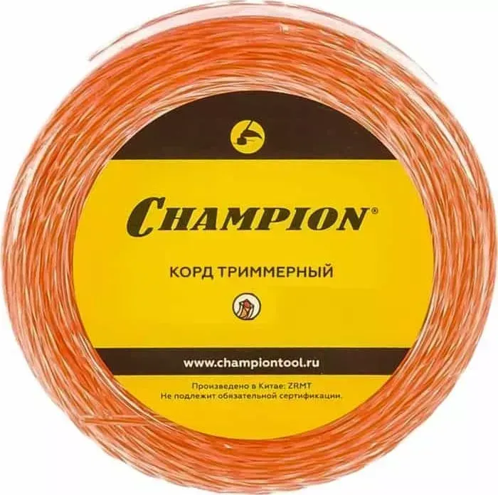 Леска триммерная CHAMPION 2.4мм 12м витой квадрат Square Twist DUO (C5057)