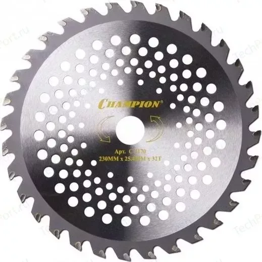Диск для триммера CHAMPION 230х25.4мм 32 зуба Strong (C5170)