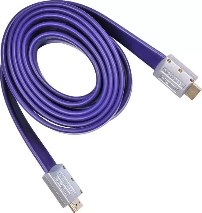 Кабель аудио BURO -видео HDMI 1.4 HDMI (m)/HDMI (m) 3м. черный (HDMI19M-19M FLAT3)