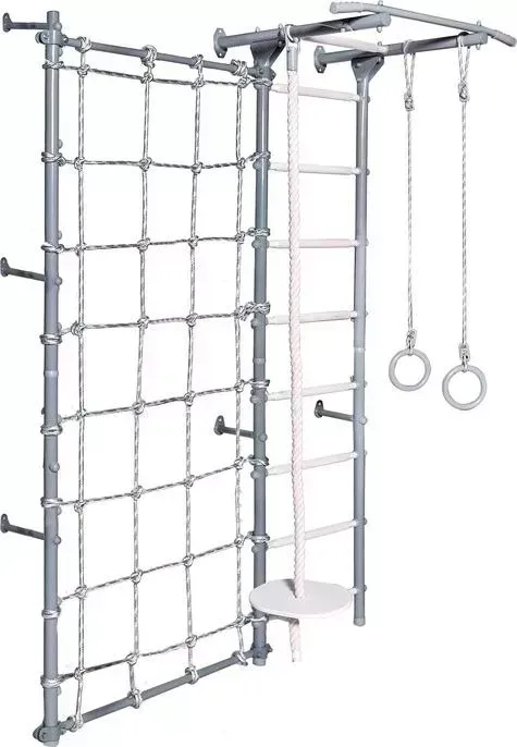 Детский спортивный комплекс PERFETTO SPORT Parete metallica grigio PS-407