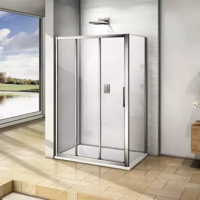 Душевой уголок Good Door Orion WTW+SP 140x90 прозрачный, хром