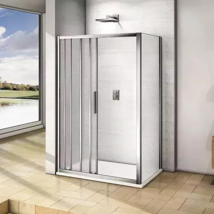 Душевой уголок Good Door Orion WTW+SP 110х100 матовый Grape, хром