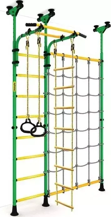 Детский спортивный комплекс Kampfer Gridline Ceiling зеленый/желтый