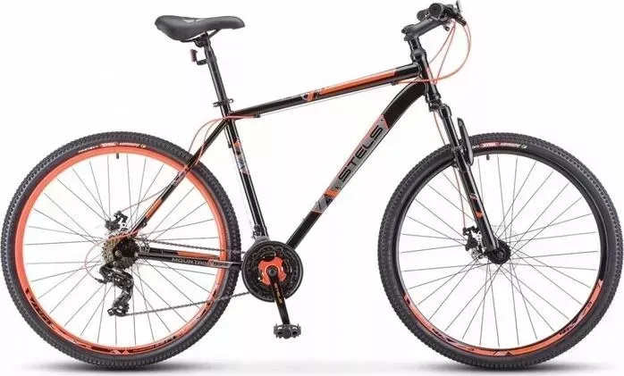 Велосипед STELS Navigator-700 D 27.5" F020 21" Чёрный/красный