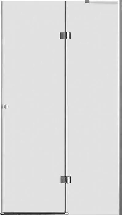 Дверное полотно CEZARES Verona W R 100х195 правая, рифленая Punto, хром (VERONA-W-60/40-P-Cr-R)
