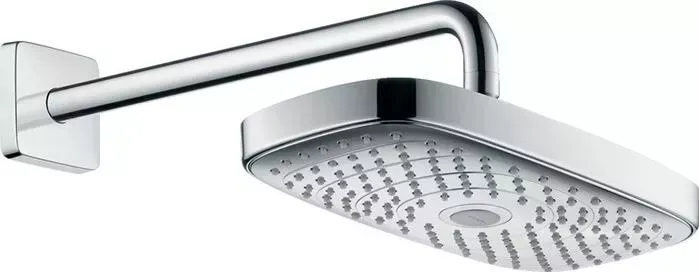 Верхний душ Hansgrohe с кронштейном Raindance Select E белый/хром (26609400)