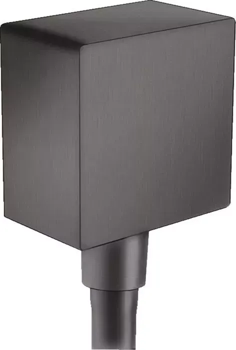 Шланговое подключение Hansgrohe FixFit Square шлифованный черный хром (26455340)