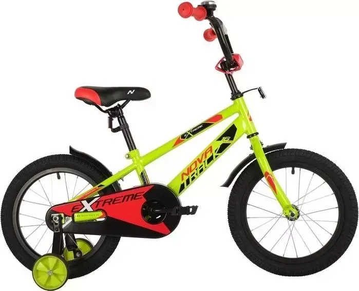 Велосипед NOVATRACK 16" EXTREME зеленый