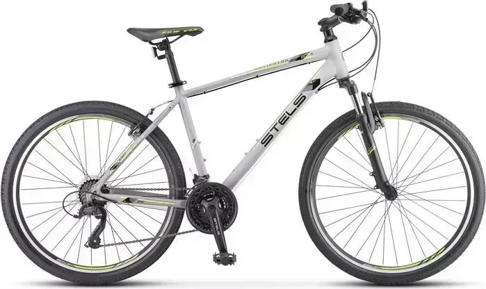 Велосипед STELS Navigator-590 V 26" K010 20" Серый/салатовый