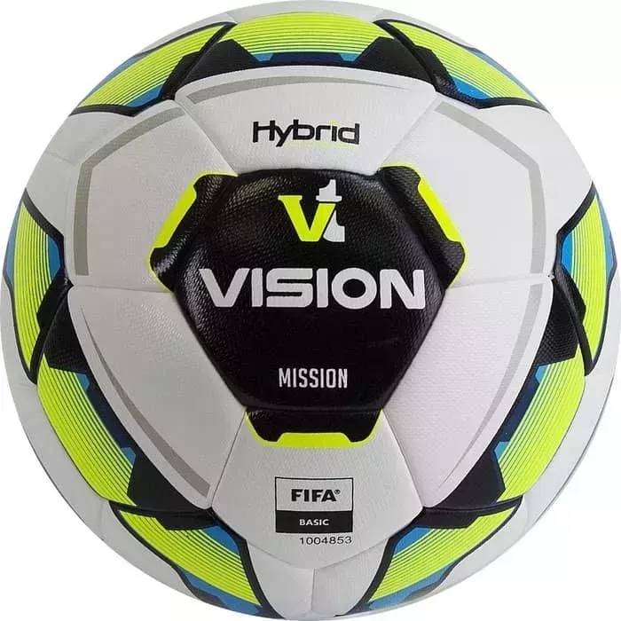 Мяч футбольный VISION Mission арт. FV321074, р. 4, FIFA Basic, белый-мультиколор