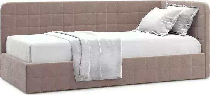 Кровать Агат Tichina 90 Velutto 22 правая