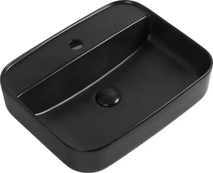 Раковина AQUANET накладная Soul 50х40 черная (273670)