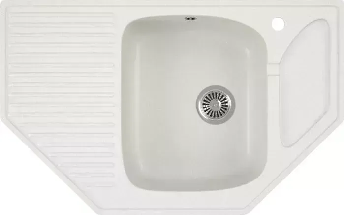Мойка кухонная GREENSTONE GRS-10-341 молочная