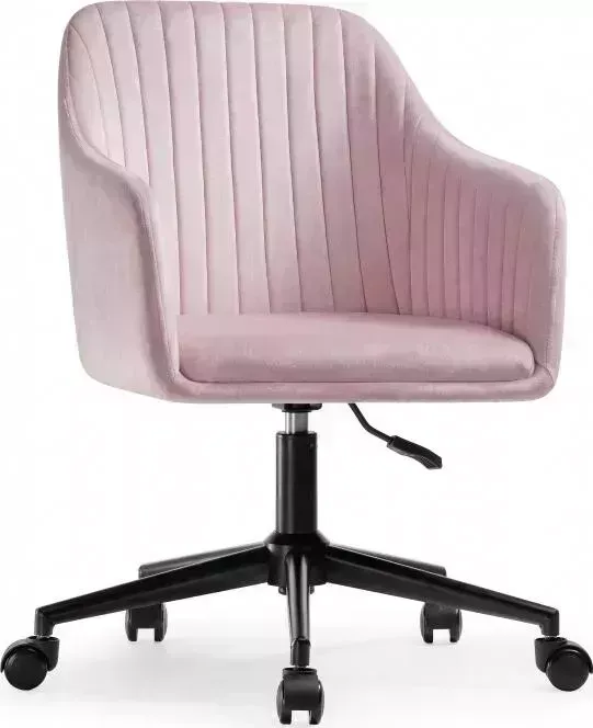 Кресло офисное Woodville Tonk light pink/black