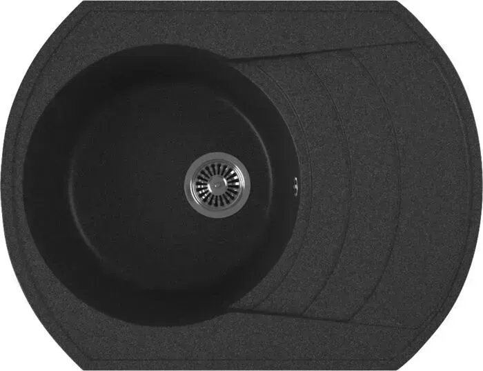 Мойка кухонная GREENSTONE GRS-65-343 антрацит