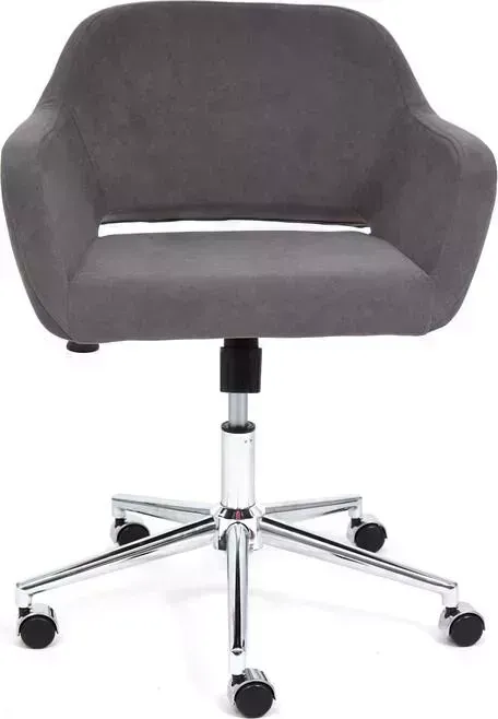 Кресло офисное TetChair Modena хром флок серый 29