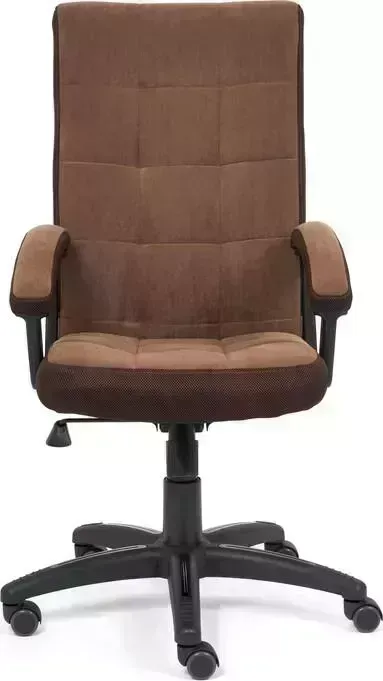 Кресло офисное TetChair Trendy флок/ткань коричневый 6/TW-24