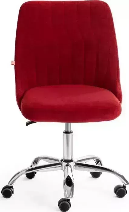 Кресло офисное TetChair Swan флок бордовый 10