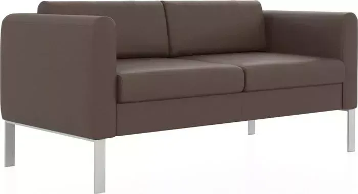 Диван Euroforma Двухместный Модерн ИК P2 euroline, 924 терракотовый
