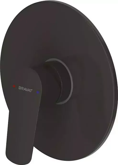 Смеситель для душа Bravat Rhein внешняя часть D999BW-ENG, черный матовый (PB8429564BW-ENG)