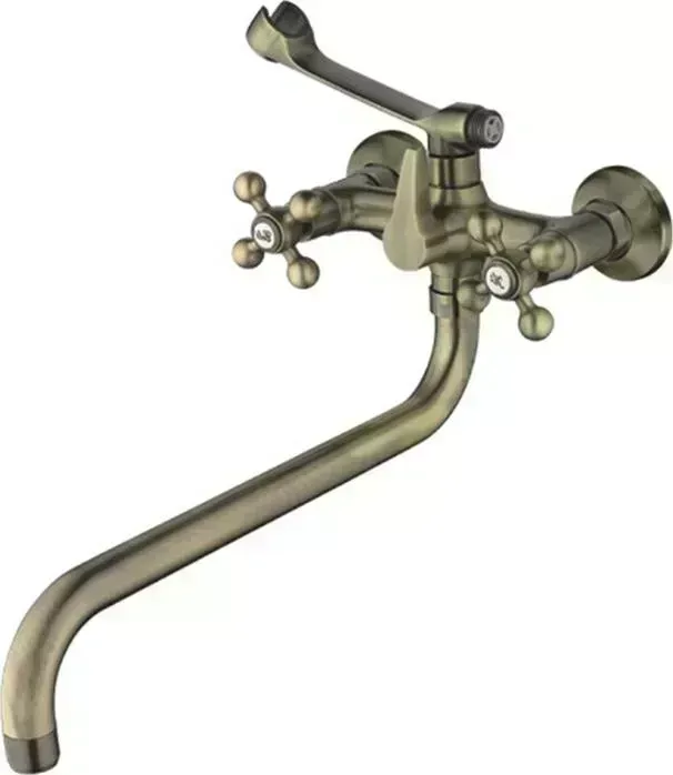 Смеситель для ванны Haiba HB19-4 с длинным изливом под бронзу (HB2619-4)