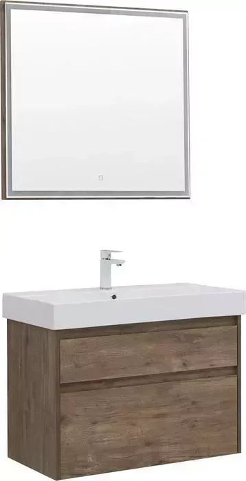 Мебель для ванной AQUANET Nova Lite 85 два ящика, дуб рустикальный