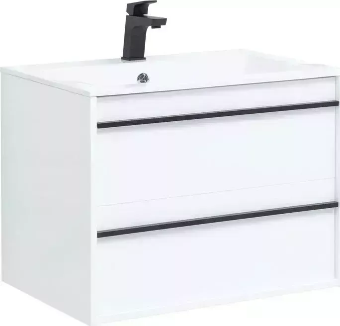 Тумба под раковину AQUANET Lino 70 белая матовая (253902)