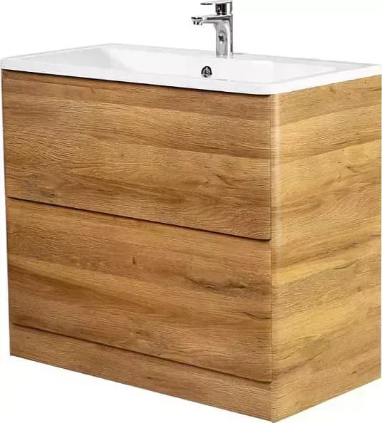Тумба под раковину BELBANGO Albano 90 rovere rustico напольная (ALBANO-900-2C-PIA-RR)