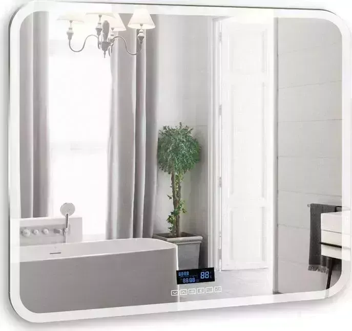Зеркало Mixline Стив-6 80х68 подсветка, сенсор, премник, с подогревом (ФР-00001651)