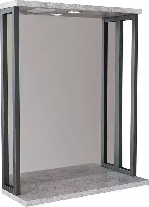 Зеркало Mixline Бруклин 60 с подсветкой, бетон (4630099745092)