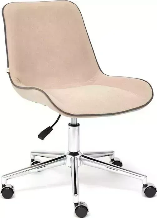 Кресло офисное TetChair Style флок бежевый 7