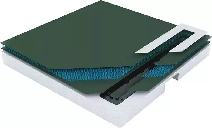 Душевой поддон PESTAN Confluo Board UNI 120х120 с лотком 550 (40007822SS)