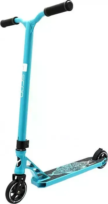 Самокат Y-Scoo WOLF 110 mm black aqua Трюковый самокат mm