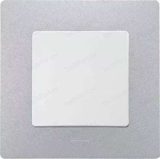 Рамка Legrand Etika алюминий (672551)