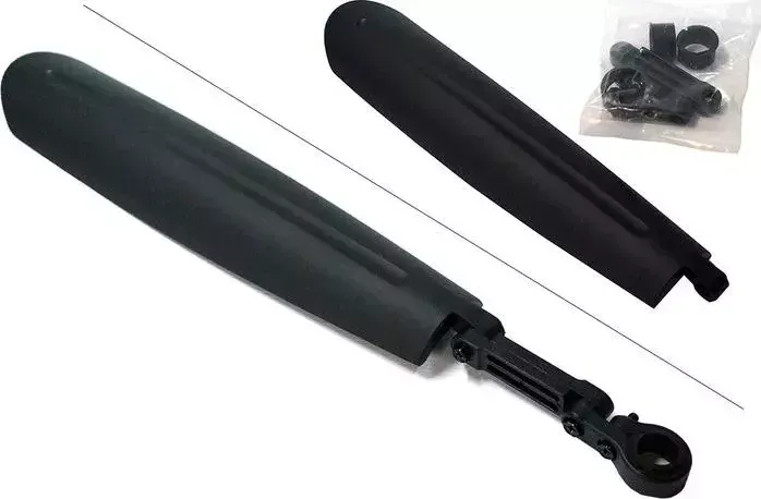 Крыло SHENG FA заднее, GH-367R, для велосипеда 24-28", крепеж на подс. штырь, регулир., мото дизайн,