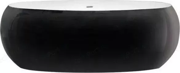 Акриловая ванна BELBANGO 180x90 слив-перелив, хром (BB18-NERO/BIA-CRM)