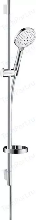 Душевой гарнитур Hansgrohe Raindance Select S EcoSmart 90 см с мыльницей белый/хром (26633400)