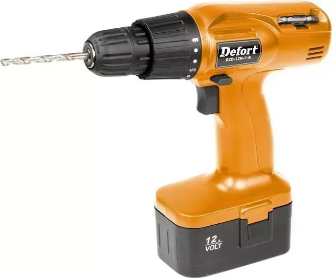 Дрель аккумуляторная DEFORT DCD-12N-7-B