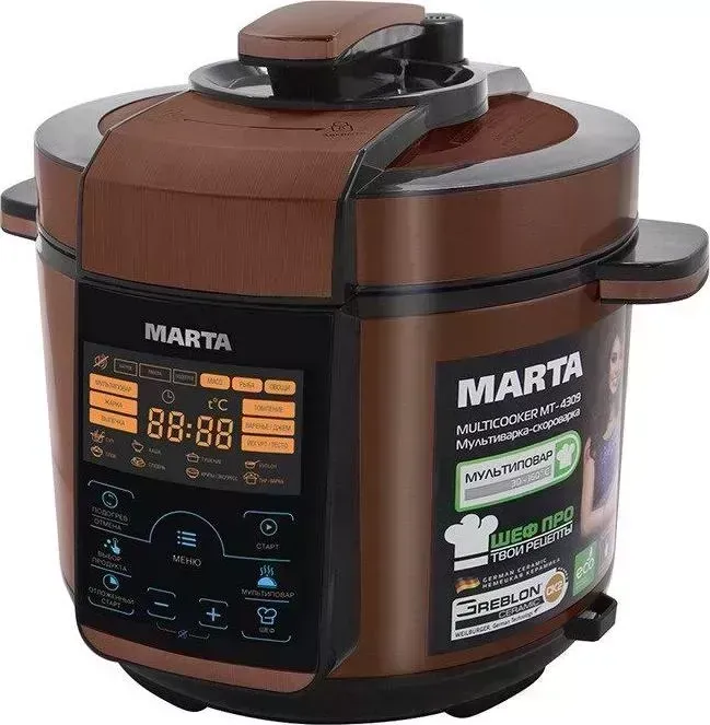 Мультиварка MARTA MT-4309 черный/медь