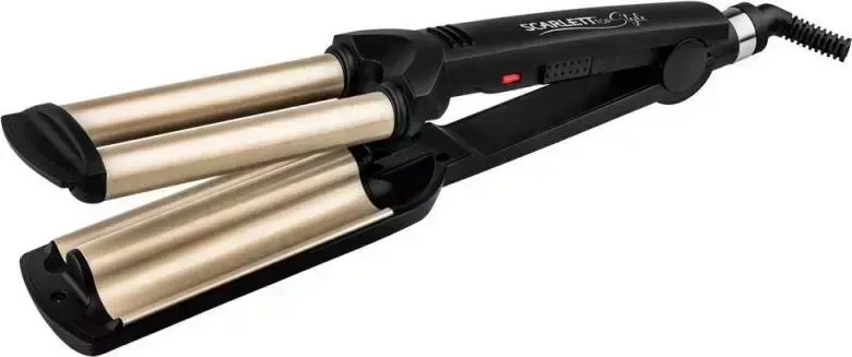 Прибор для укладки волос SCARLETT SC-HS60589 черный/золотистый
