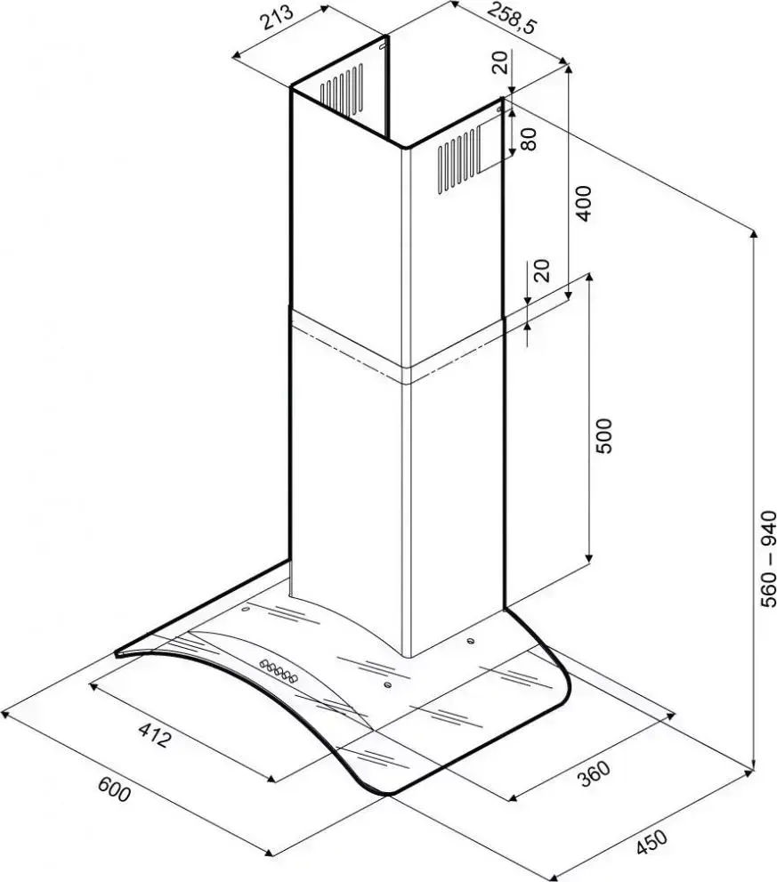 Вытяжка BEKO CWB 6660 X
