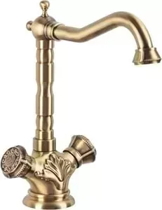 Смеситель для раковины BRONZE DE LUXE / мойки бронза (10105)